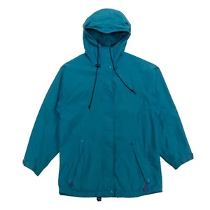 Vintage Eddie Bauer Windbreaker Light Jacket Womens Size Large Teal Goretex - Picture 1 of 5
