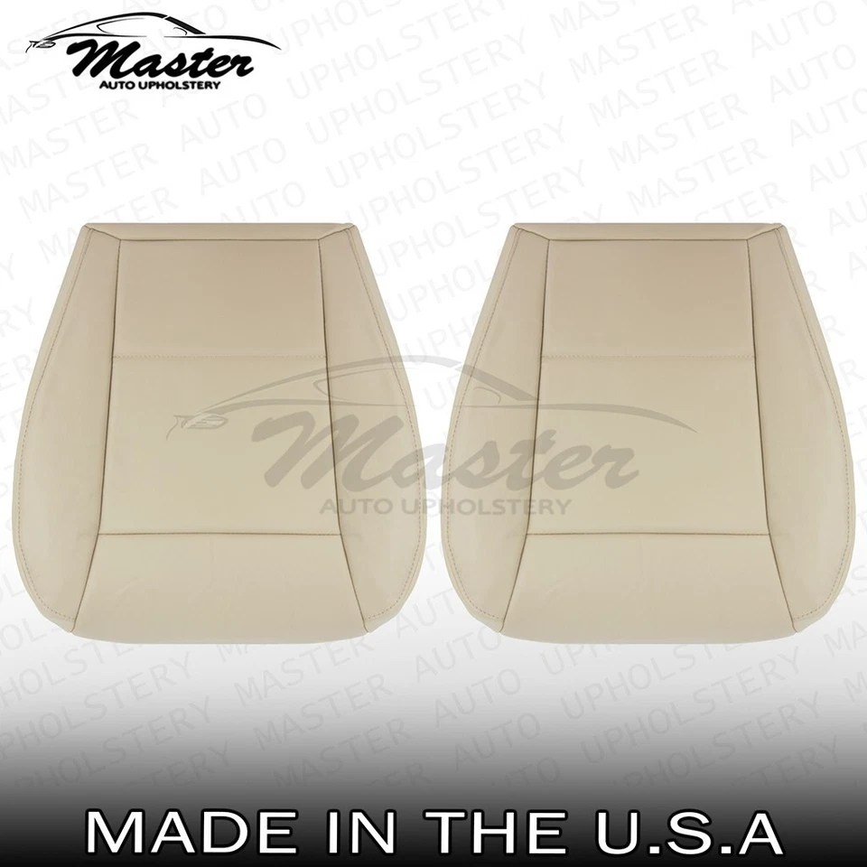 Fundas de asiento de vinilo beige inferior izquierda y derecha para Subaru Tribeca 2006-2009 Foto 1 de 4