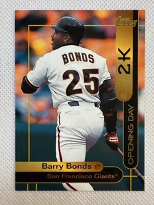 2000 Topps Barry Bonds 2K Opening Day San Francisco Giants NM-MT - Picture 1 of 2