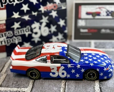 Ken Schrader #36 M&M's Stars Stripes Flag 9/11 Memorial 2001 Pontiac Grand Prix - Image 1 of 4