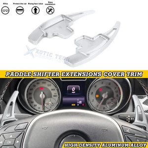 Extensión de palanca de cambios de aluminio plateado para Mercedes Benz Clase A C GL GLA CLA - Imagen 1 de 10