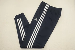 Adidas Tapered Sweatpants Blue Striped Performance W/ Pockets Boys Size XL - Picture 1 of 9