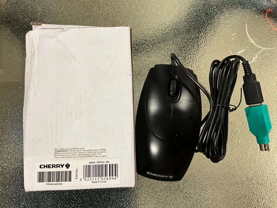 CHERRY M-5450/04 USB OPTICAL WHEEL MOUSE ADAPTER BLACK - Image 1 of 1