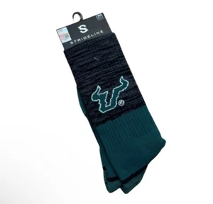 South Florida Bulls Athletic Crew Socks Licensed Strideline Size Medium/Large - Picture 1 of 5