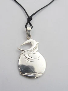 Swallows And Sun: Pendant Good Luck Charm Silver 925 - Pendant With Balestrucci - Picture 1 of 7