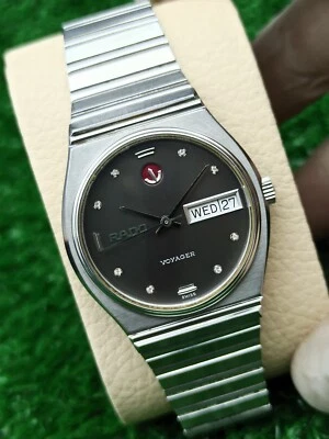 GENUINE RADO VOYAGER WATCH AUTOMATIC 70s SWISS RARE DARK DIAL SWISS - Image 1 of 4