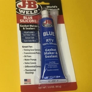J-B Weld 31314 Silicon RTV Gasket maker + sealant Blue 85 g - Picture 1 of 3
