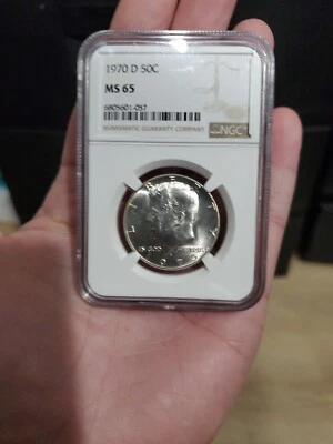 1970-D 50c Kennedy Half Dollar - NGC MS 65 SILVER! - Image 1 of 2