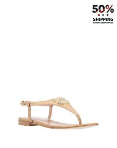 RRP€189 TWINSET Leather Thong Sandals US8 UK5 EU38 Butterfly Made in Italy