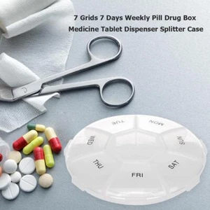 7 Tage Woche Medizin Box Kunststoff Pillendose Spender Gesundheitswesen für Zuhause Reisen - Bild 1 von 5