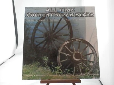 "ALL TIME COUNTRY SUPER STARS"   VARIOUS ARTISTS  NM!!   PLAY-GRADED - Image 1 of 2