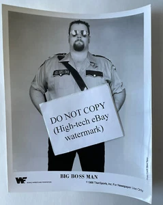 Vintage 1988 WWF Press Promo Big Boss Man Ray Traylor Photo Steve Taylor - Picture 1 of 6
