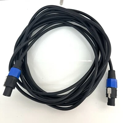 27 ft Male Speakon to Speakon Cables, Audio Cord DJ Wire with Twist lock - Image 1 of 4