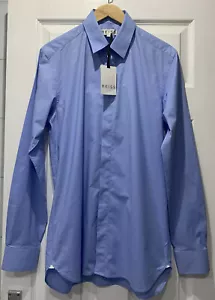 BNWT Reiss ‘Buckley’ Pale Blue Shoulder Detail Shirt RRP £69 Size Small - Picture 1 of 6
