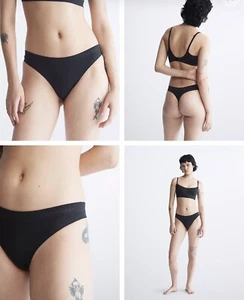 Tanga flexible adhesiva para mujer Calvin Klein (X-LARGE) QF6611-001 nuevo con etiquetas - Imagen 1 de 5