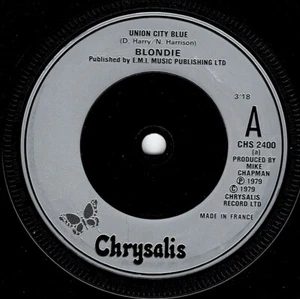 BLONDIE - 'Union City Blue' 7" 45rpm CHRYSALIS 1979 VG/M (CHS 2400) - Picture 1 of 4