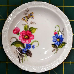 PLACA DE PORCELANA DE HUESO PEQUEÑO ROYAL KENT, diapositiva de 120 mm, patrón floral, artículo de patrimonio - Imagen 1 de 11