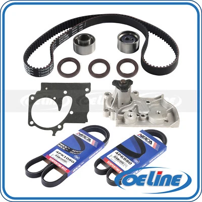 Bomba de agua con correa de distribución 2X correa de transmisión 4PK1080 4PK880 para 98-01 Kia Sephia 1,8 L Foto 1 de 4