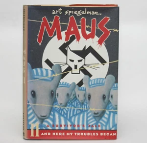 Art Spiegelman MAUS II And Here My Troubles Began Pantheon HC/DJ 1991 3rd print - Picture 1 of 13