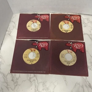 BEE GEES VINYL RECORDS - 4 45rpm 7" Records 1970's Disco Pop RSO Records - Picture 1 of 2