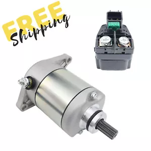 18809 Starter Motor & Relay Fit for Suzuki KingQuad 400 4WD LT-F400F 2008-2009 - Picture 1 of 7