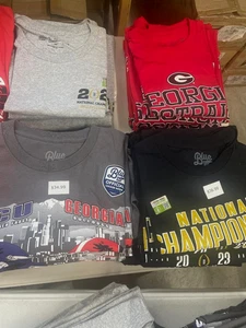 50 Shirts Close Out Lot Georgia Bulldogs 2023 Championship Shirts 6 Sizes - Picture 1 of 6