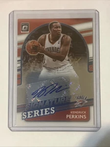 2021-22 Donruss Optic Kendrick Perkins AUTO Signature Series Thunder! - Picture 1 of 2