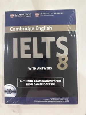 Cambridge ESOL English IELTS Exam Paper Either Answers books 8 with CD - Image 1 of 2