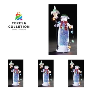 Confetti Lites LED stehender Schneemann mit Lampe und Ornamentikette, die... - Bild 1 von 10