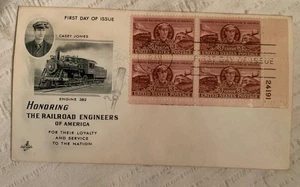 EISENBAHNINGENIEUR CASEY JONES 1950 ARTCRAFT CACHET FDC - Bild 1 von 2
