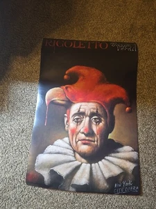 Póster original vintage de ópera polaca Rigoletto de Rafal Olbinski 1991 - Imagen 1 de 3