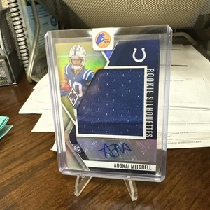 2024 Panini Phoenix Rookie Sihouettes Adonai Mitchell #RS-AML Silver /75 (RC) - Picture 1 of 4