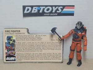 Vintage GI Joe Barbecue Actionfigur ARAH 1985 - FAST KOMPLETT mit Karteikarte - Bild 1 von 13