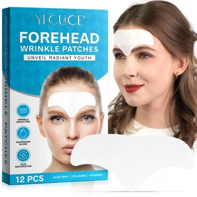 Forehead Wrinkle Patches Collagen Mask Face Fine Lines Removal Smooth Firming - image 1 of 4