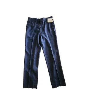 NEW WITH TAGS Farrah Easy-care Navy Blue Poly Blend Flat-front Slacks Pant 34x31 - Picture 1 of 11