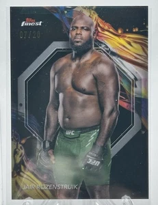 2024 Finest UFC Jair Rozenstruik Black Refractor Uncommon #/20 - Picture 1 of 2