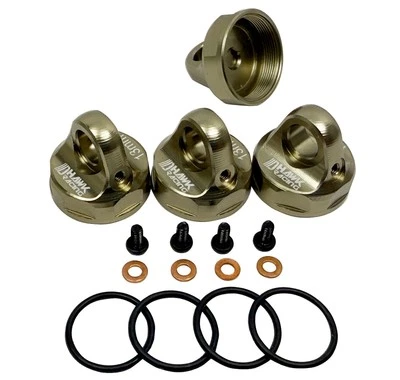 Dhawk Losi 22x Aluminum Domed Bleeder Shock Caps (4) For Losi TLR-1117 TLR333021 - Image 1 of 2