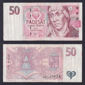 Czech Republic Banknote 50 Korun 1997 P.-17c BB/VF - Picture 1 of 1