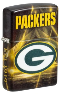 Zippo 46505, Green Bay Packers NFL Lighter, 540 Multi-Sided Finish, NEW - Picture 1 of 5