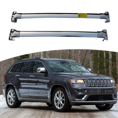 Barra transversal de acero inoxidable 2 piezas apta para portaequipajes de techo Jeep Grand Cherokee 2011-2021 Foto 1 de 4