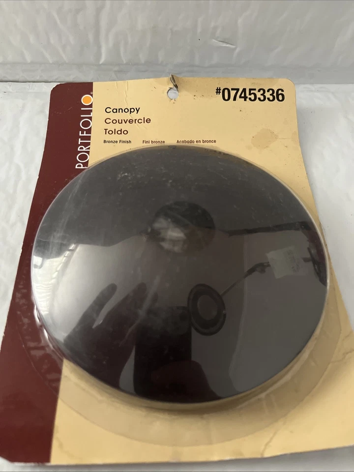 Portfolio 5-in L x 5-in dia Bronze Finish Canopy Light Cap and Finial Kit - Image 1 of 3