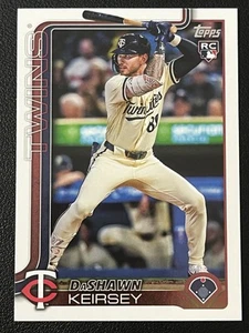2025 Topps SERIES 2 DaShawn Keirsey RC Minnesota Twins Rookie Card #605 - Picture 1 of 2