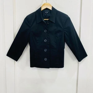 Daisy Fuentes Top Women’s Size 6 Black Blazer - Picture 1 of 9
