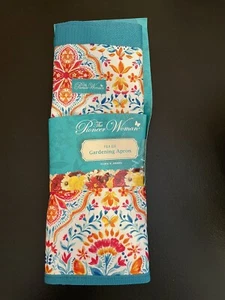 Neu mit Etikett Pionierin Frau Folk Geo Gartenarbeit Schürze Einheitsgröße Blumenmuster - Bild 1 von 3