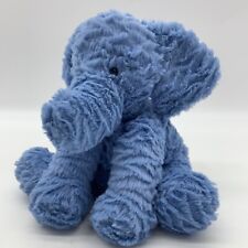 Jellycat London Fuddlewuddle Blue Elephant Baby Boy Shower Gift Soft Clean 9"