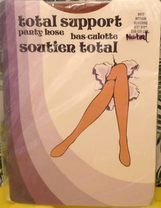 Vintage Pantyhose Quality Total Support Color Neutral Size Medium BQ001 - Picture 1 of 7