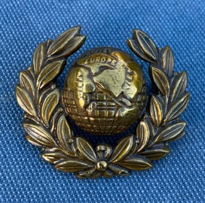 WW11 BRITISH ROYAL MARINES COLLAR / CAP BADGE - Picture 1 of 2