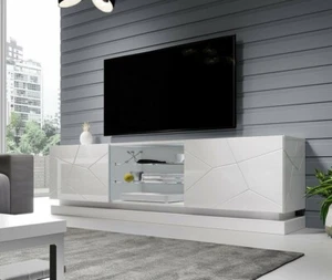 TV-Lowboard Qiu 200 Modern Design TV-Tisch Wohnzimmer Kollektion TV-Schrank M24 - Bild 1 von 6