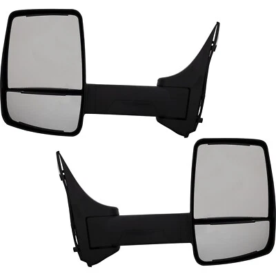 Set of 2 Towing Mirror Manual For 99-2015 Ford E-350 Super Duty Left and Right - Image 1 of 4