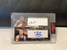 2023 LEAF SIGNATURE SERIES JEREMY SOCHAN,BENNEDICT MATHURIN RC DUAL AUTO SP# 1/1